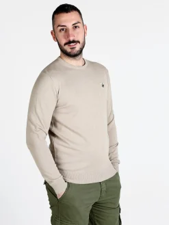 Polo Club Pullover girocollo da uomo in cotone