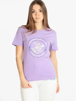 Polo Club T-shirt donna con stampa logo