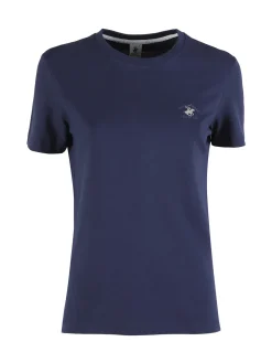 Polo Club T-shirt girocollo da donna in cotone