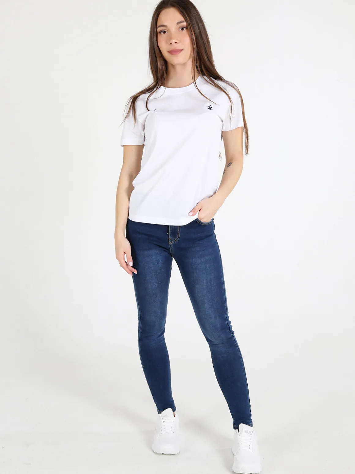 Polo Club T-shirt girocollo da donna in cotone