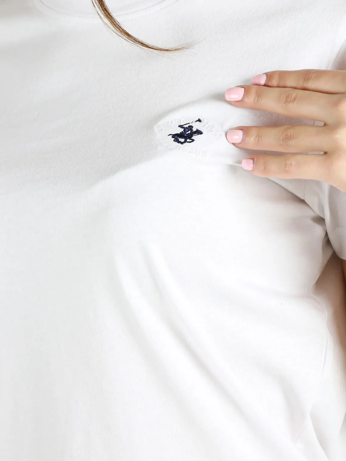Polo Club T-shirt girocollo da donna in cotone