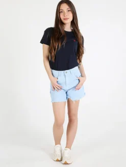 Polo Club T-shirt girocollo da donna in cotone