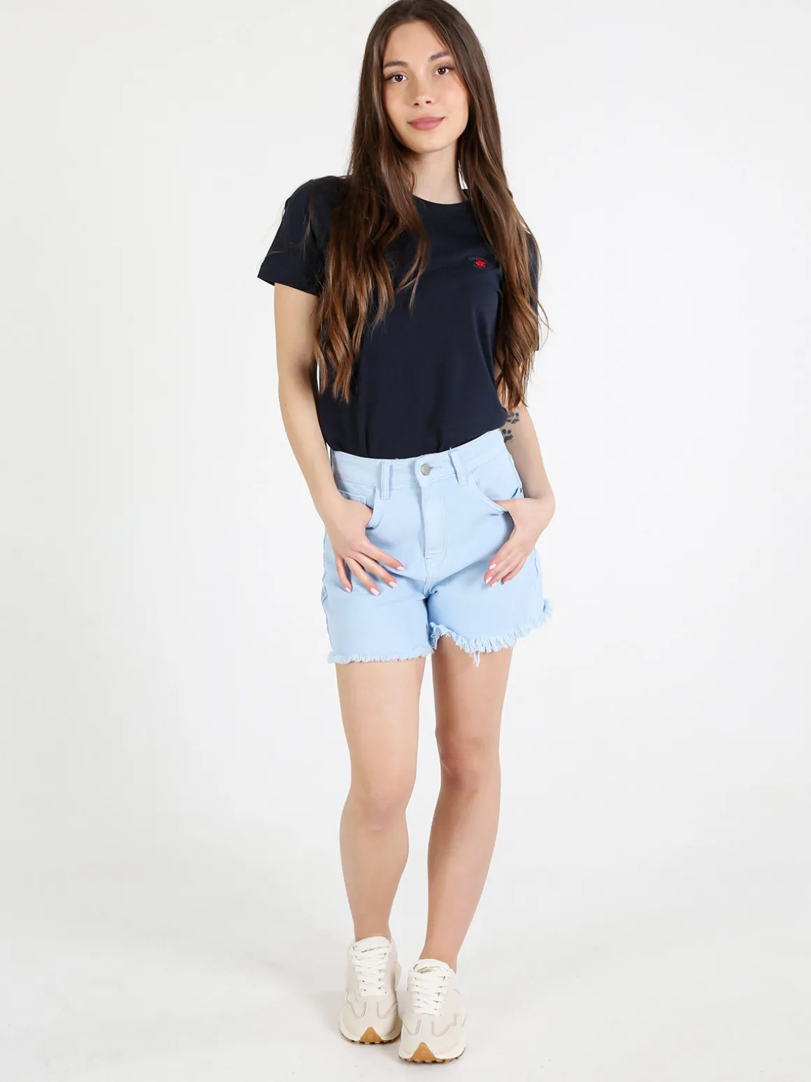 Polo Club T-shirt girocollo da donna in cotone