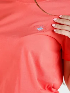 Polo Club T-shirt girocollo da donna in cotone