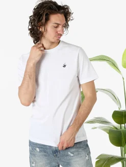 Polo Club T-shirt girocollo da uomo in cotone - bianco