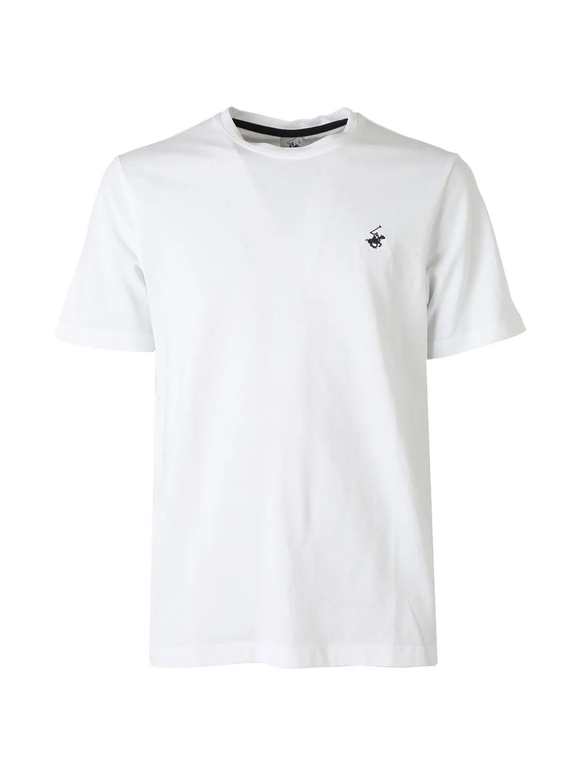Polo Club T-shirt girocollo da uomo in cotone - bianco