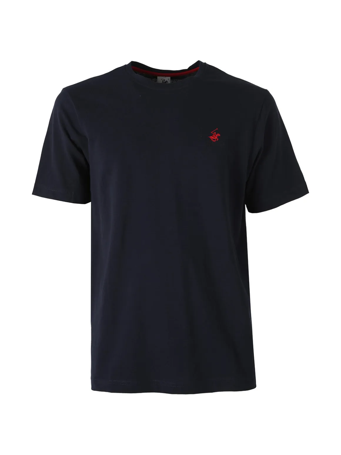 Polo Club T-shirt girocollo da uomo in cotone - blu scuro