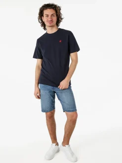Polo Club T-shirt girocollo da uomo in cotone - blu scuro