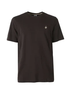 Polo Club T-shirt girocollo da uomo in cotone - moro