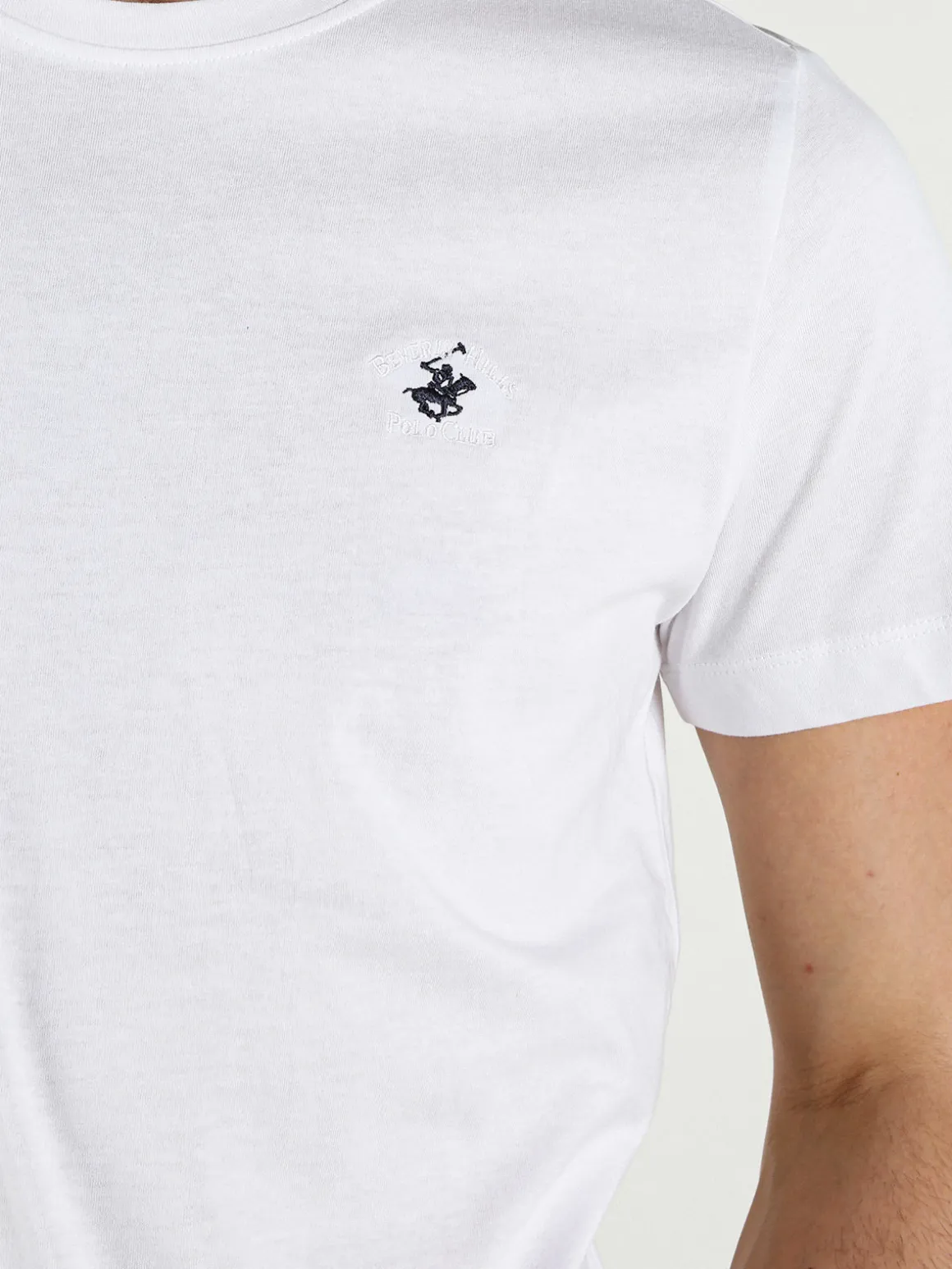 Polo Club T-shirt girocollo da uomo in cotone