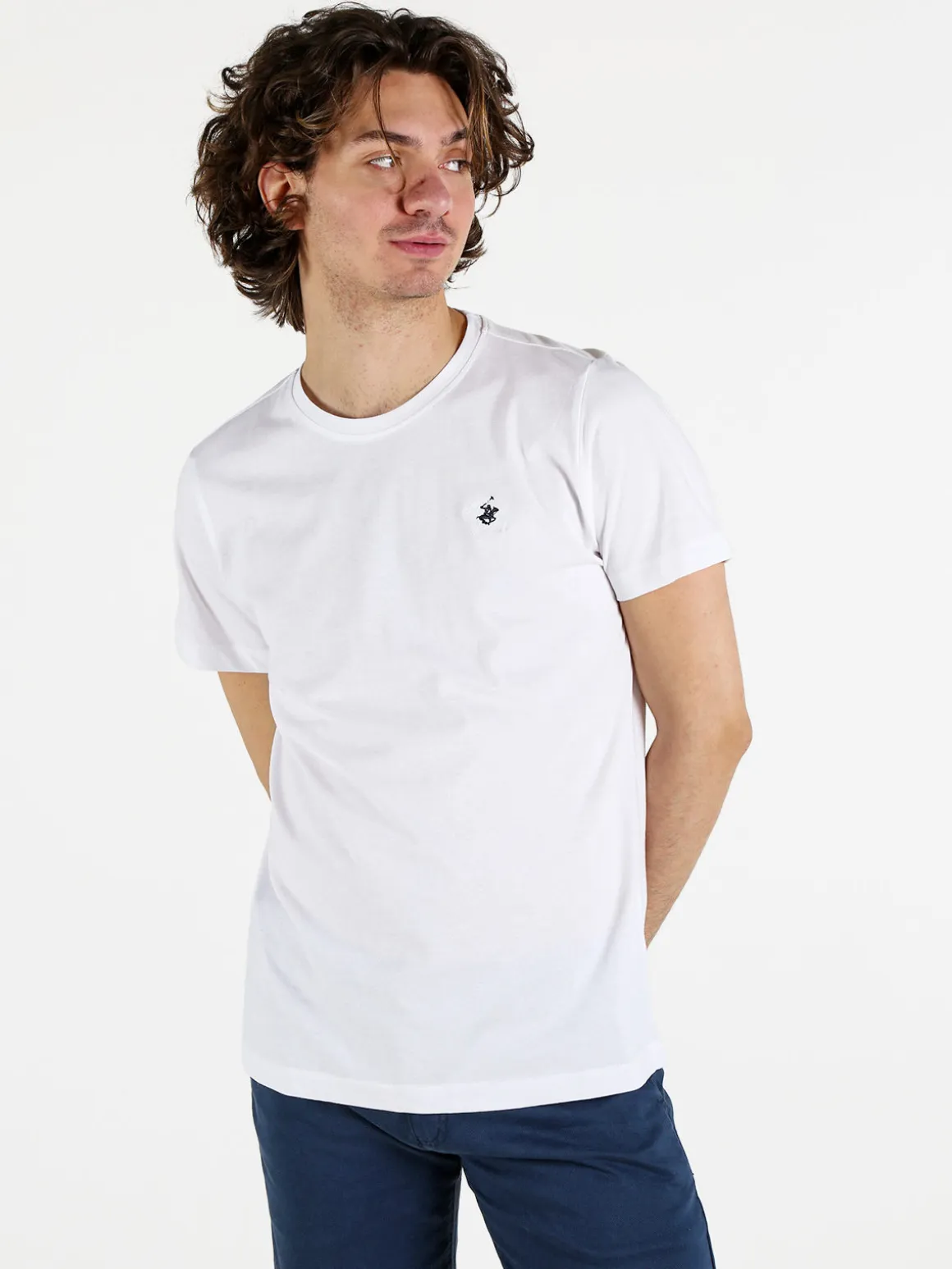 Polo Club T-shirt girocollo da uomo in cotone