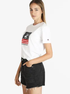 Polo Club T-shirt manica corta donna con stampa