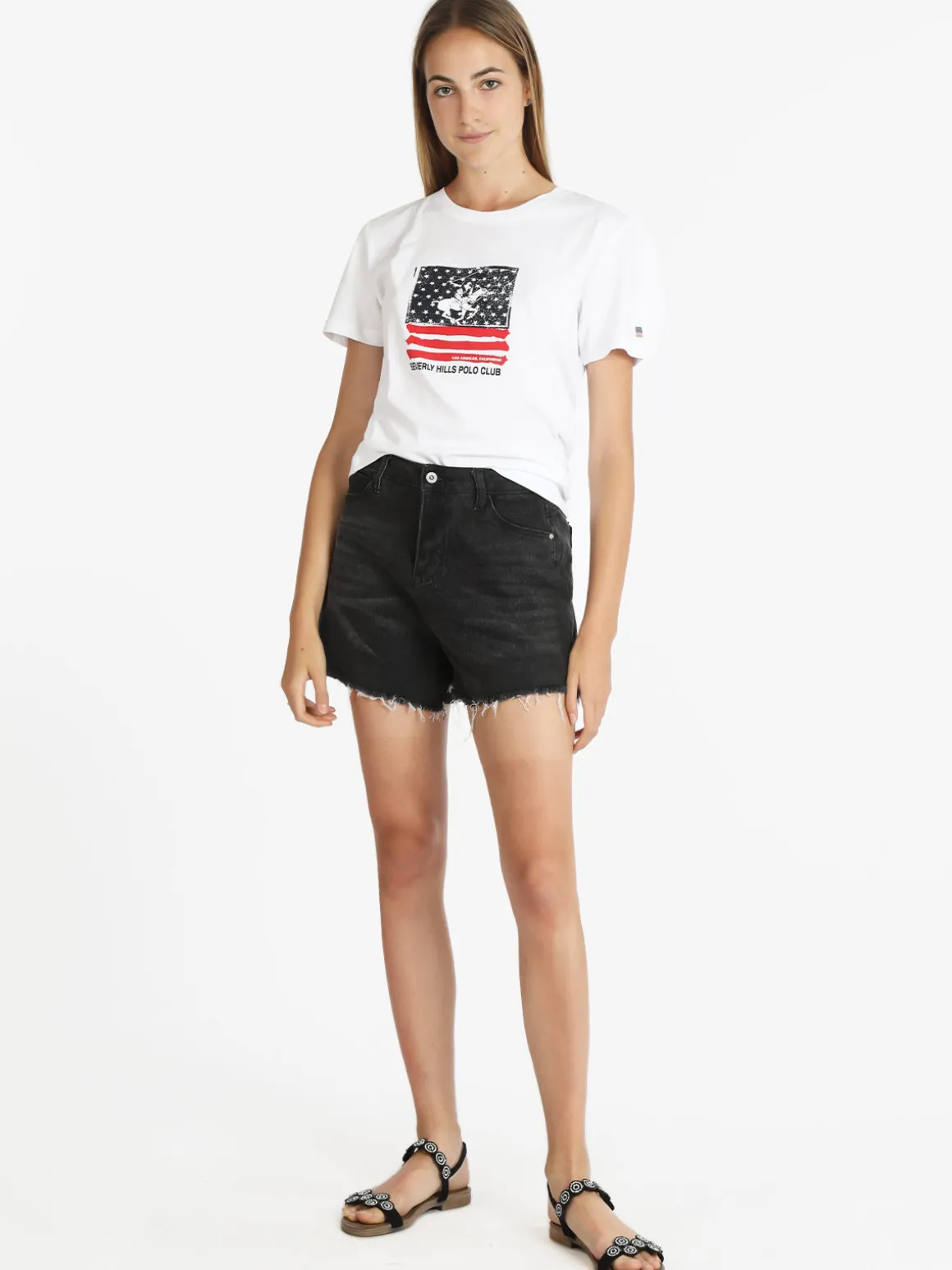 Polo Club T-shirt manica corta donna con stampa