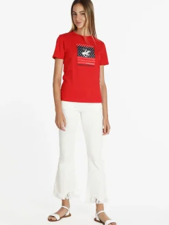 Polo Club T-shirt manica corta donna con logo