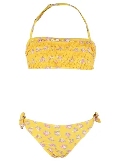 Power Flower Bikini bambina fiorato a fascia