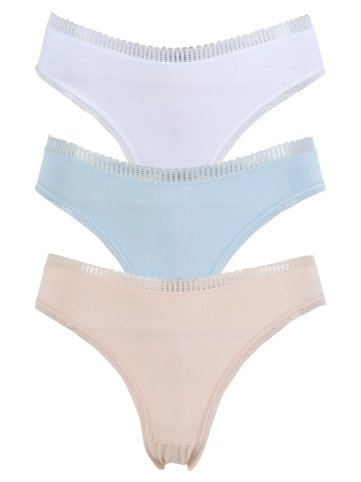 Power Flower Confezione da 3 slip donna in cotone