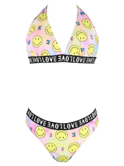 Power Flower Costume bambina 2 pezzi con stampe Smile