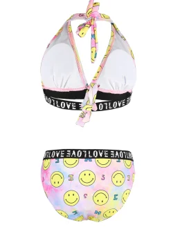 Power Flower Costume bambina 2 pezzi con stampe Smile