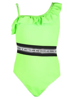 Power Flower Costume intero bambina con scritta