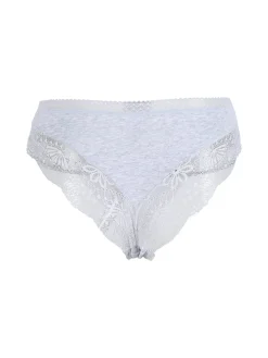 Power Flower Slip donna con pizzo dietro - grigio