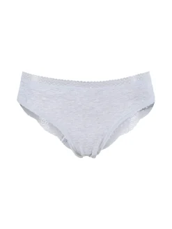 Power Flower Slip donna con pizzo dietro - grigio