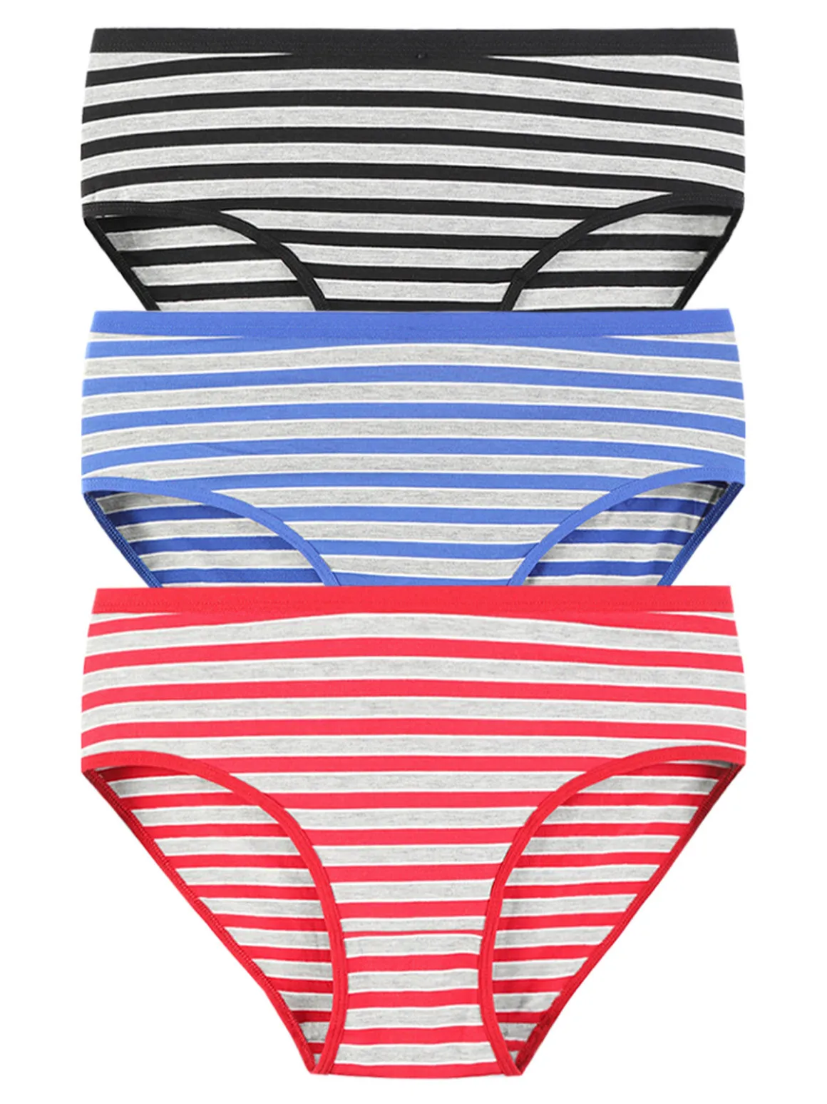 Power Flower Slip donna in cotone. Confezione da 3 paia