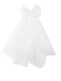 Pretty Baby Abito da cerimonia per neonate in tulle con fiocco per capelli