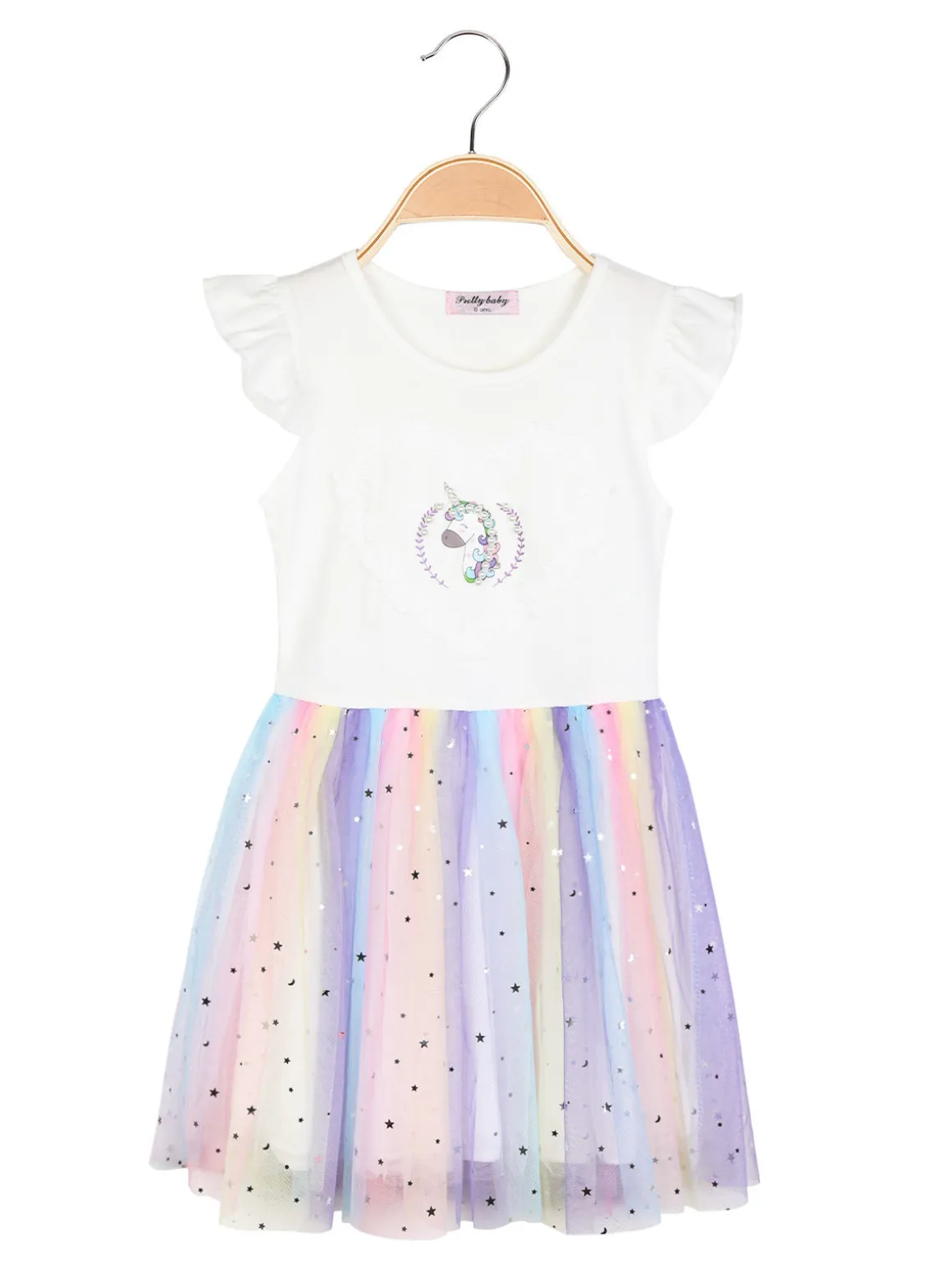 Pretty Baby Vestito da bambina con tulle multicolor