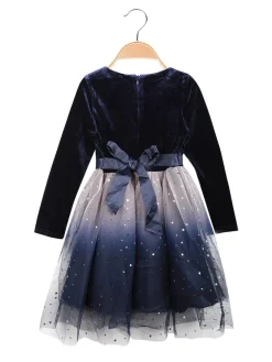 Pretty Baby Vestito elegante da bambina in velluto e tulle