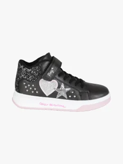 Primigi Sneakers alte da ragazza con cinturino a strappo e borchie
