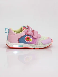 Primigi Sneakers da bambina con strappi e luci - rosa