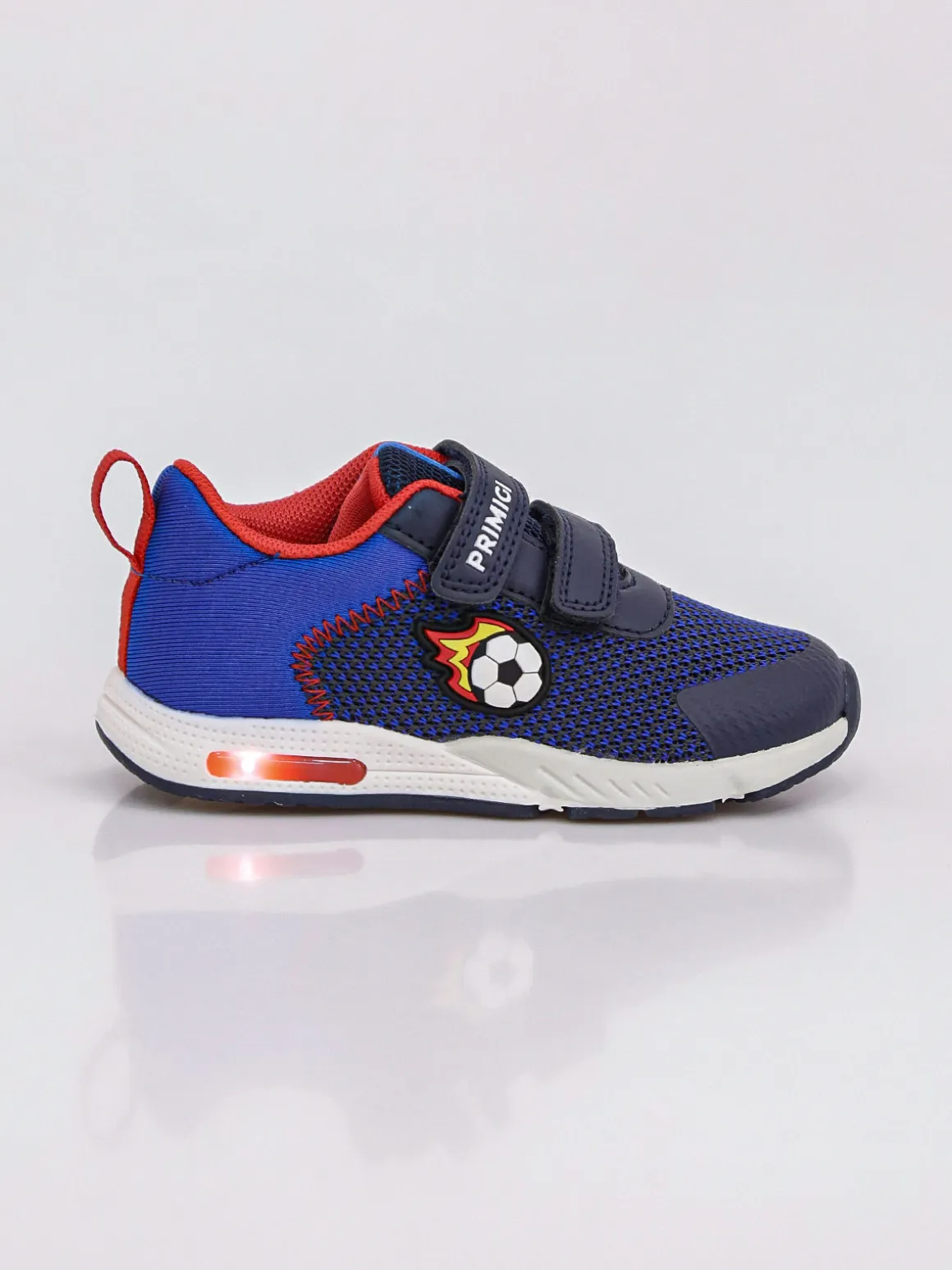 Primigi Sneakers da bambino con strappi e luci - blu scuro