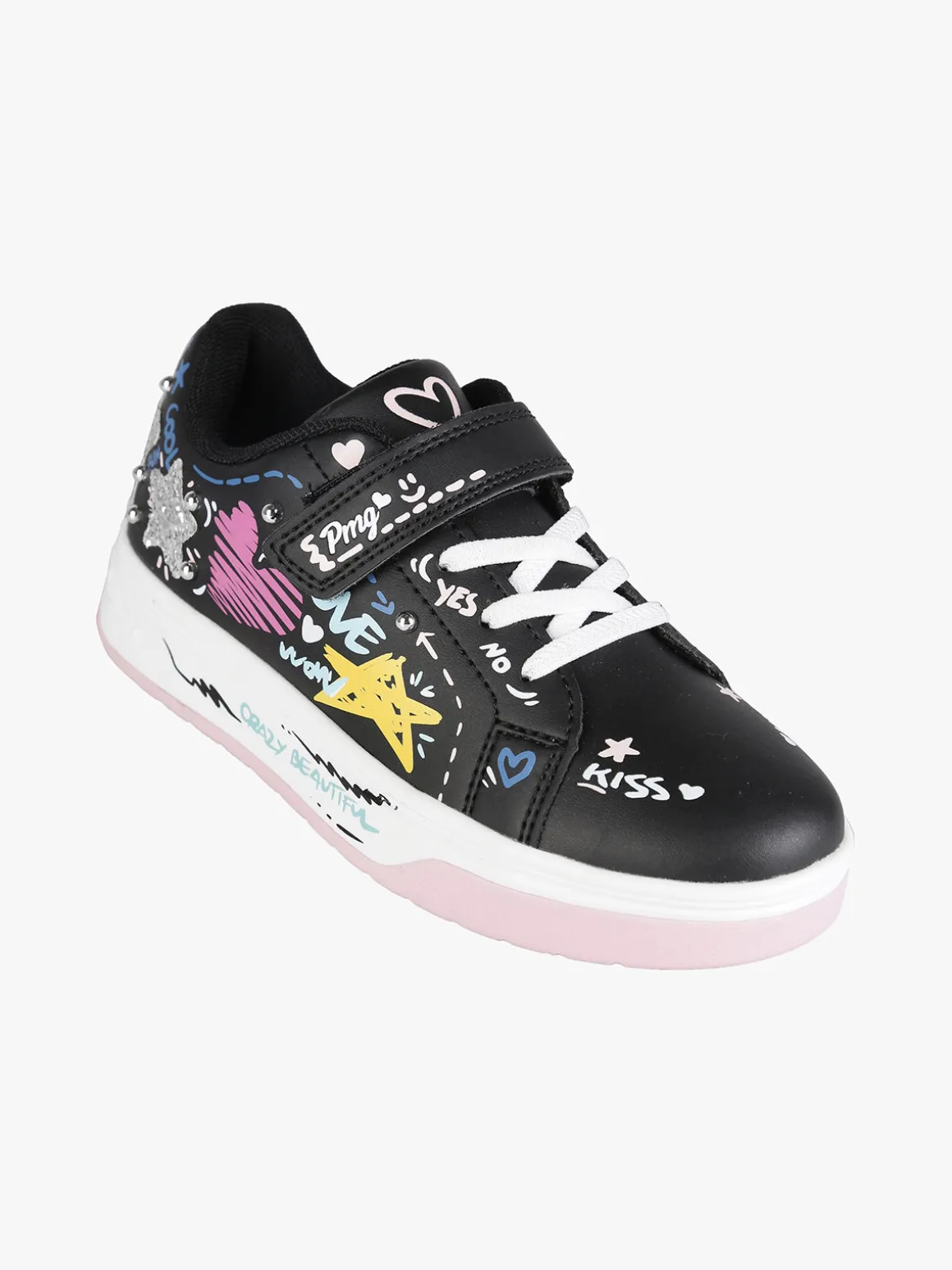 Primigi Sneakers da ragazza con stampe disegni e cinturino a strappo
