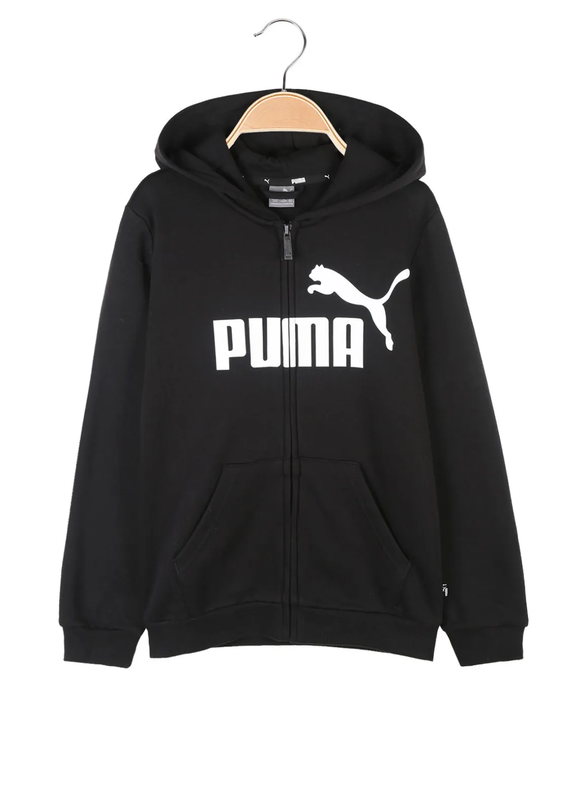 Puma Essential Big Logo FZ Hoodie Felpa da ragazzo con cappuccio e zip