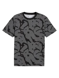 Puma ESS LOGO LAB AOP T-shirt da uomo - nero