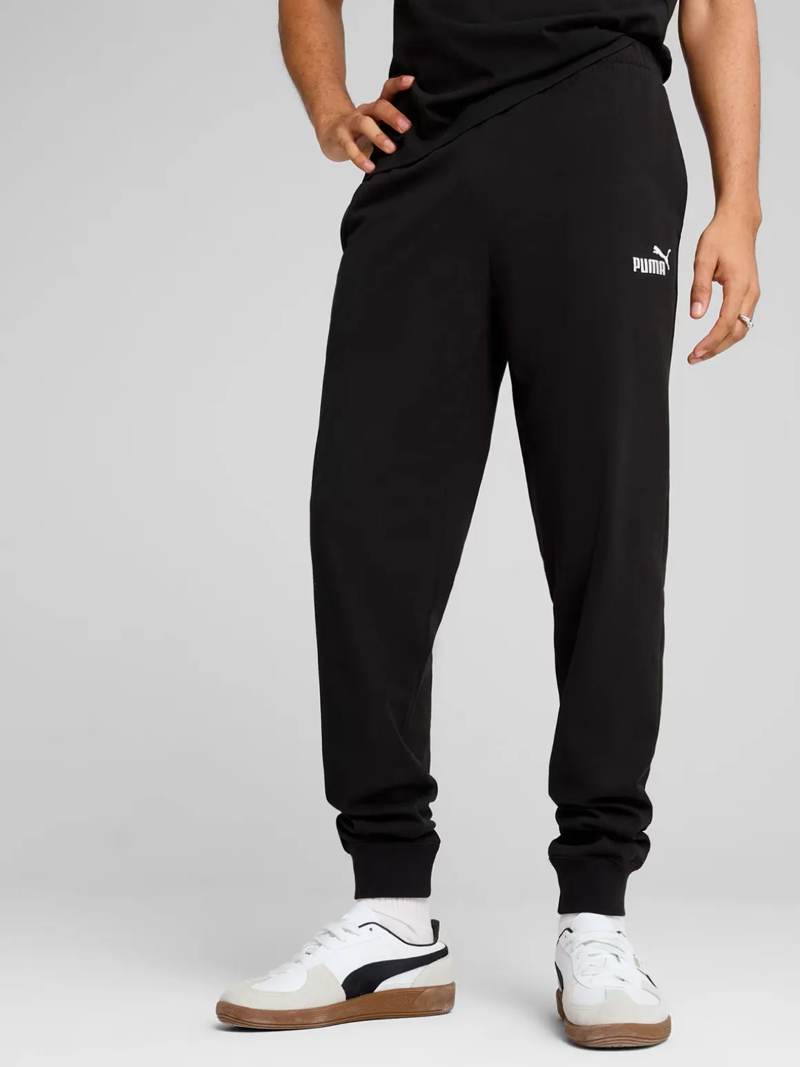 Puma ESS No.1 Logo Jersey Pantaloni tuta da uomo con polsini