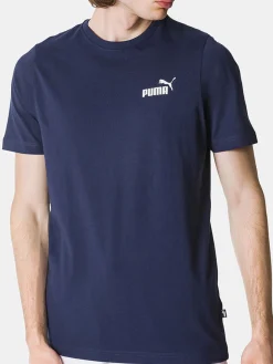 Puma ESS Small No.1 Logo Tee T-shirt uomo - blu scuro