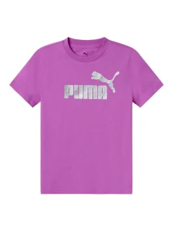 Puma ESS + TEXTURED FOIL BIG LOGO T-shirt da ragazza