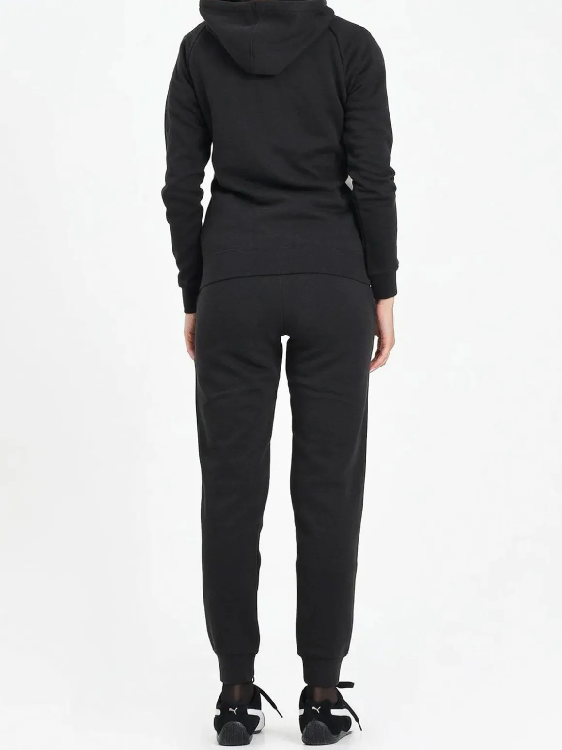 Puma FULL - ZIP HOODED SWEAT SUIT Completo tuta donna con cappuccio e zip - nero