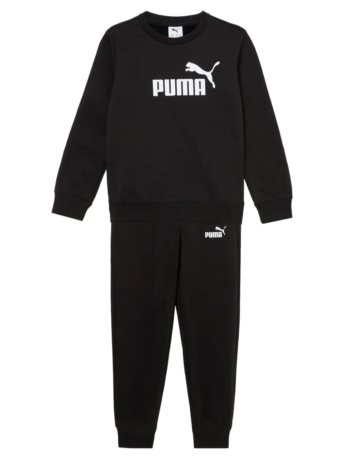 Puma LOGO CREW SUIT Completo tuta da bambini invernale - nero