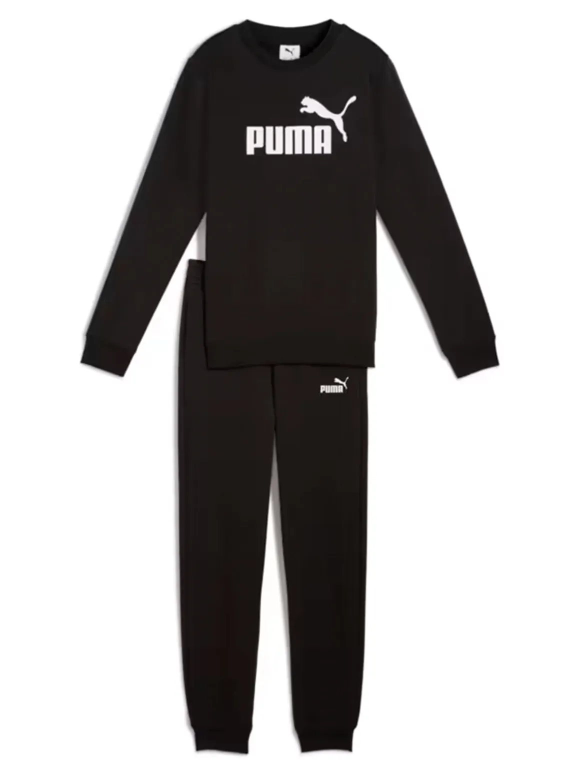 Puma LOGO CREW SUIT Completo tuta da bambini invernale - nero