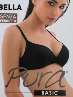 Pura BELLA Reggiseno a triangolo coppa B senza ferretto