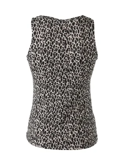 Pura Canotta donna animalier in bamboo - multicolore