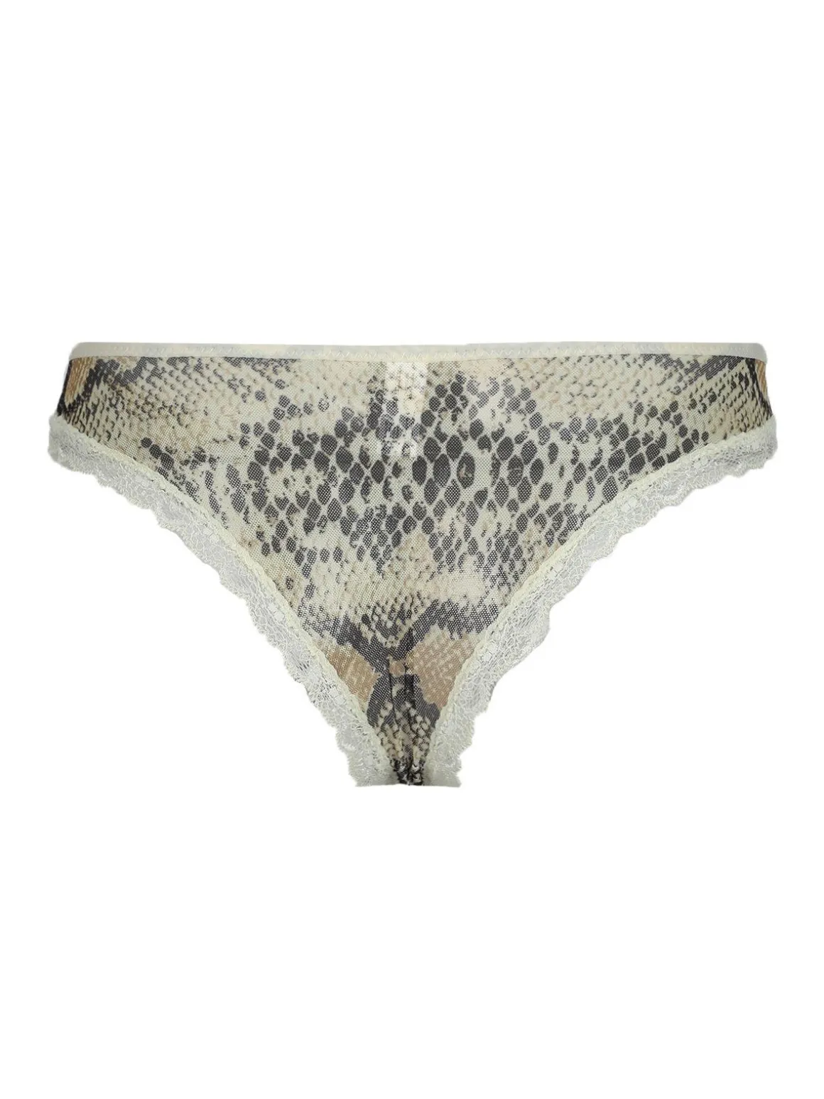 Pura Coordinato intimo top + brasiliana effetto pitone
