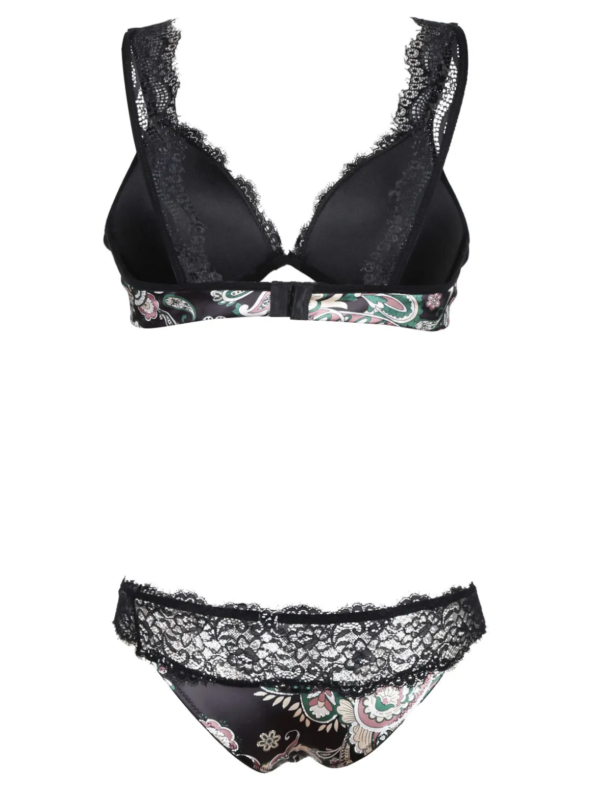 Pura P0708C Bralette imbottita + brasiliano in raso