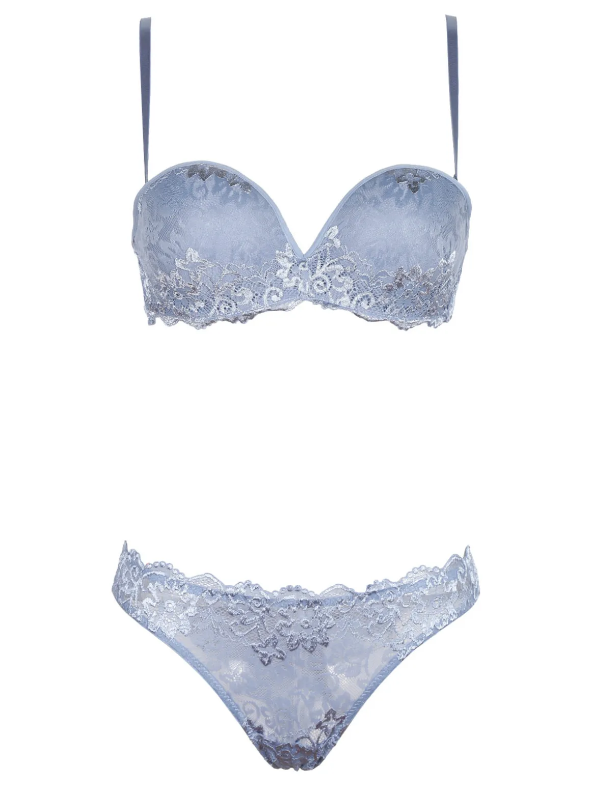 Pura P0701C Fascia imbottita graduata + slip in pizzo