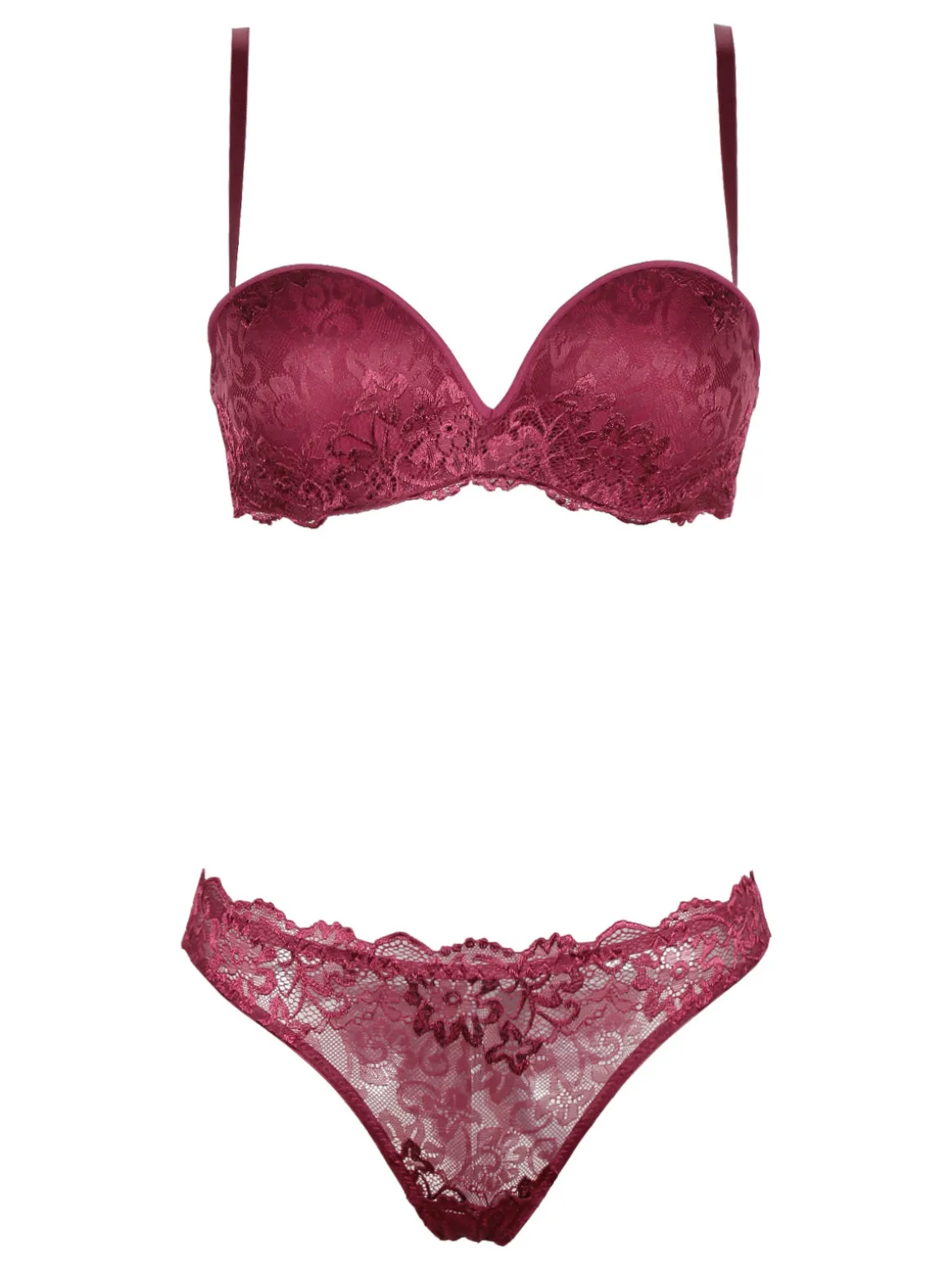 Pura P0701C Fascia imbottita graduata + slip in pizzo