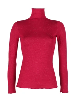 Pura P0725M Dolcevita da donna a maniche lunghe in lurex