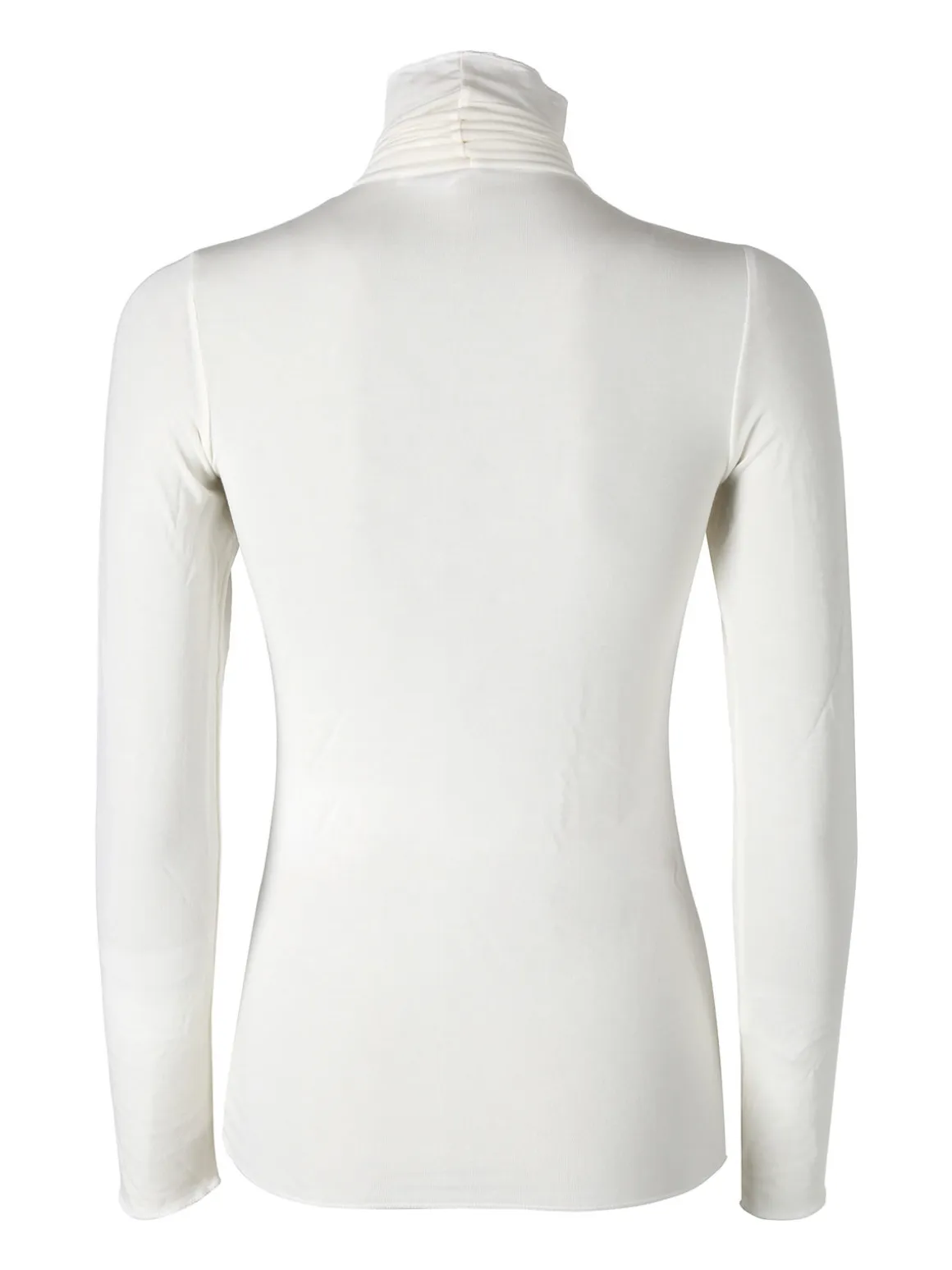 Pura P0714M Dolcevita donna in cashmere a manica lunga - naturale