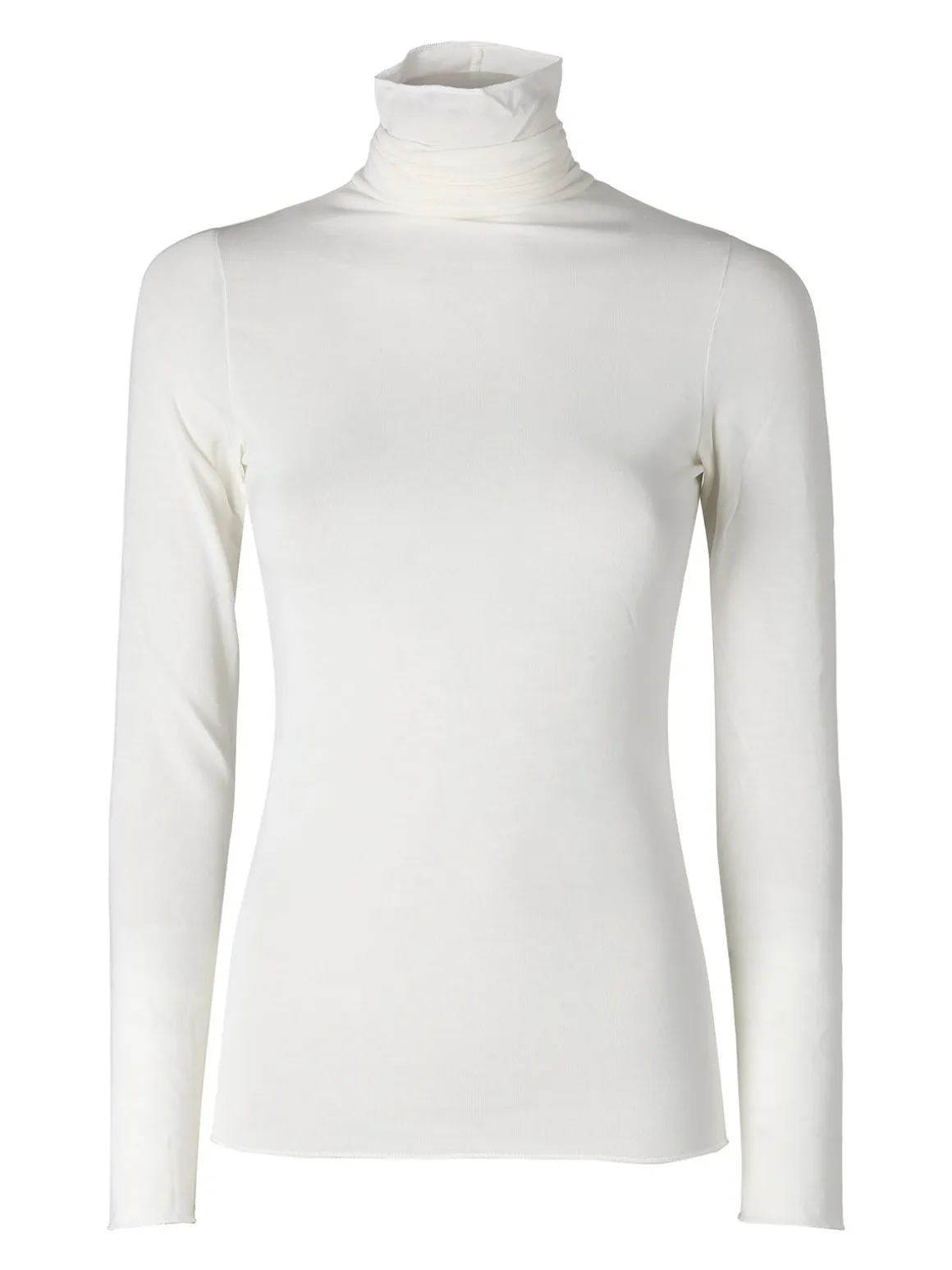 Pura P0714M Dolcevita donna in cashmere a manica lunga - naturale